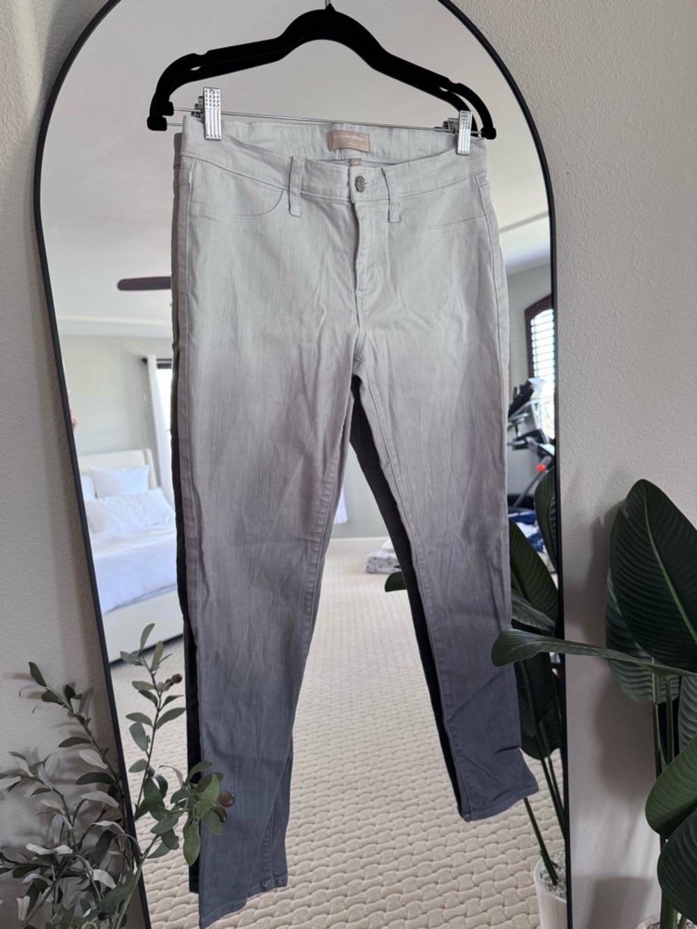 Banana Republic RARE Ombre Gray-to-Charcoal Skinny Jeans